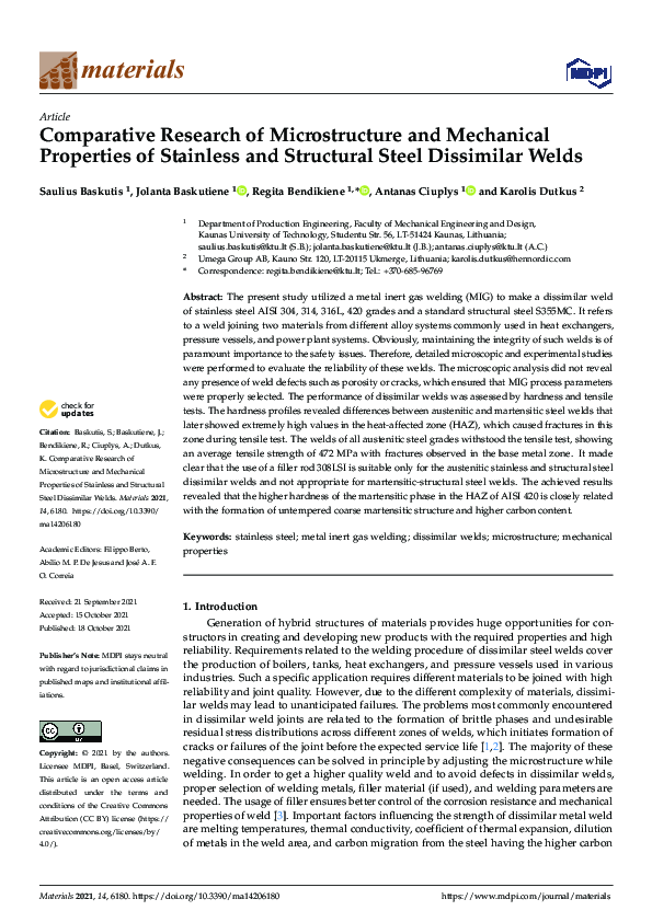 (PDF) Comparative Research of Microstructure and Mechanical Properties ...