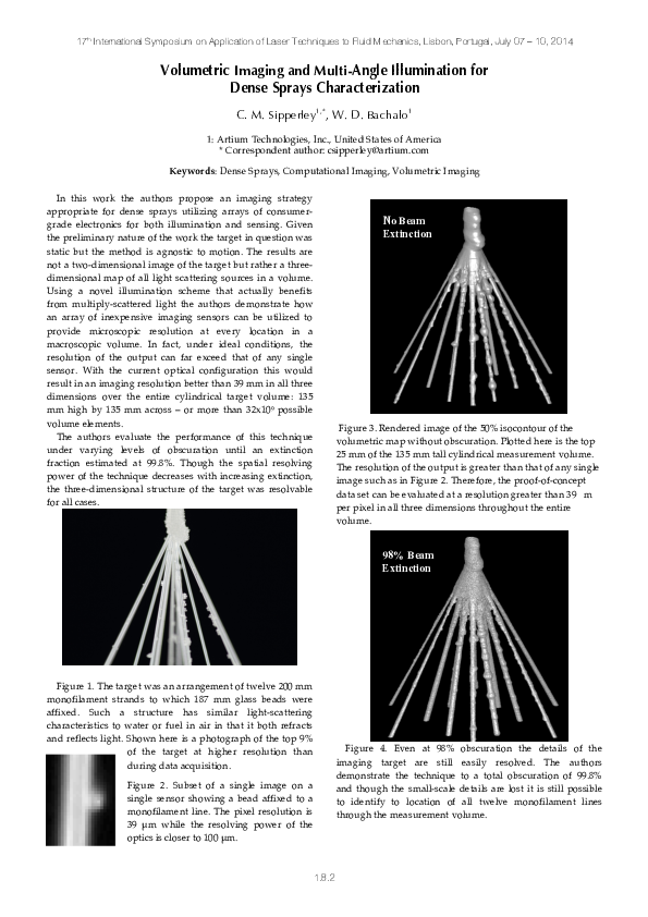 (PDF) Volumetric Imaging and Multi-Angle Illumination for Dense Sprays ...