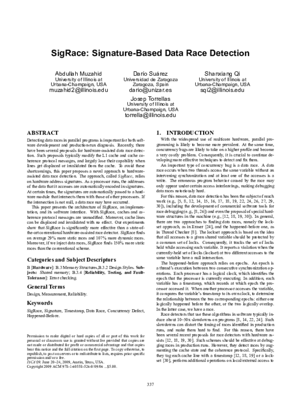 (PDF) SigRace
