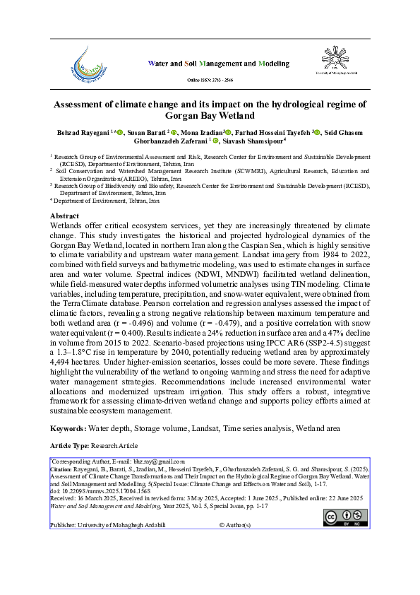 (PDF) Assessment of climate change and its impact on the hydrological ...