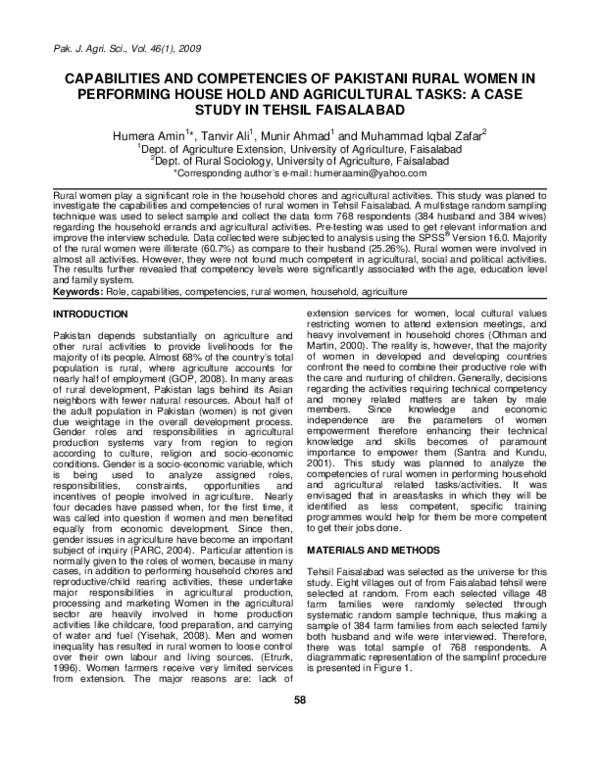 (PDF) Capabilities and Competencies of Pakistani Rural Women in ...
