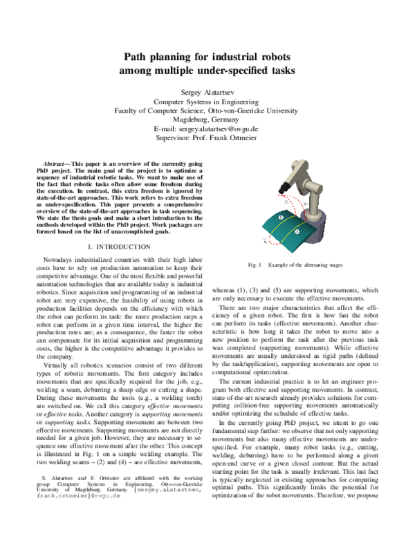 (PDF) Path planning for industrial robots among multiple under ...