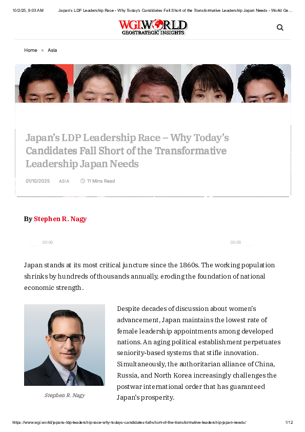 (PDF) Why Today’s Candidates Fall Short of the Transformative ...