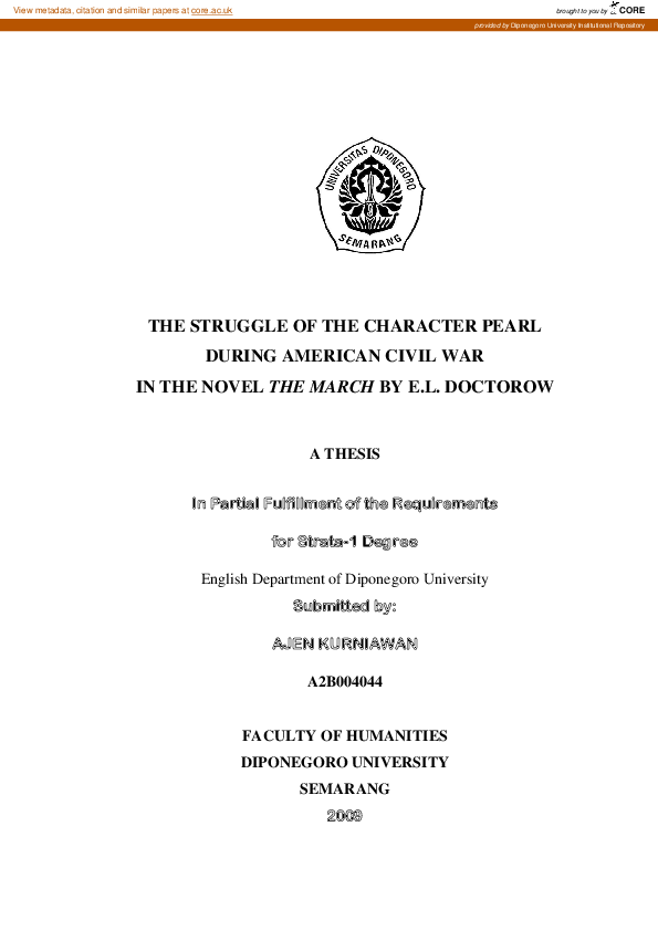 (PDF) The Struggle of the Character Pearl During American Civil War in ...