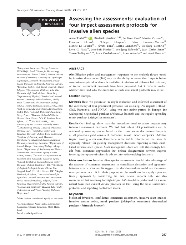 (PDF) Assessing the assessments: evaluation of four impact assessment ...