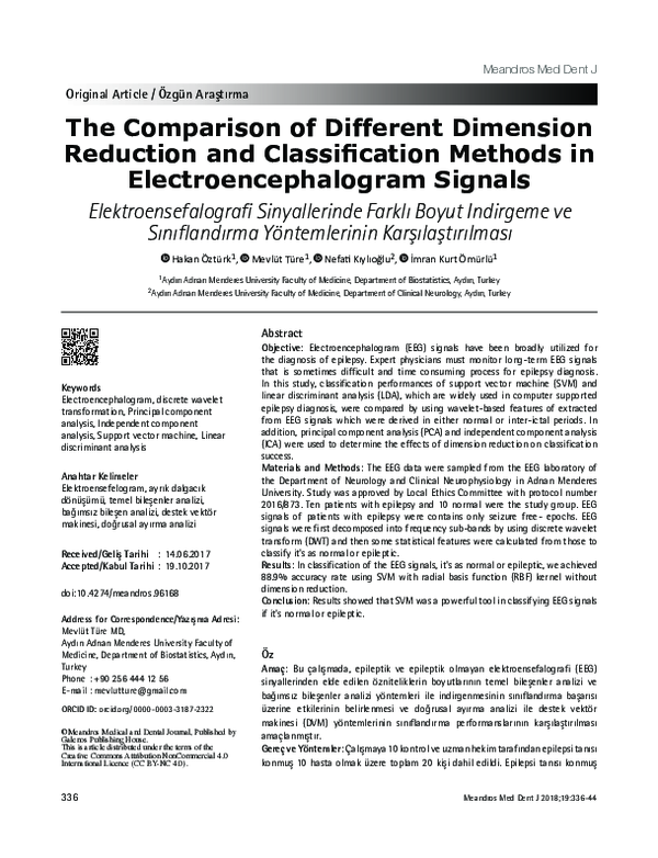 (PDF) The Comparison of Different Dimension Reduction and ...