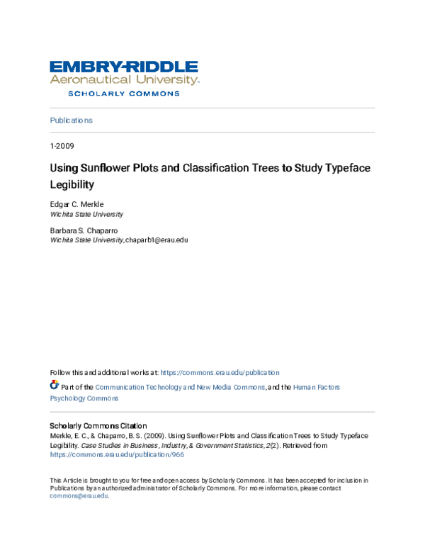 (PDF) Using Sunflower Plots and Classification Trees to Study Typeface ...