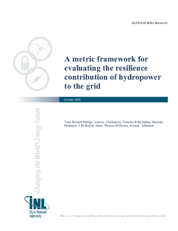 (PDF) A Metric Framework for Evaluating the Resilience Contribution of ...