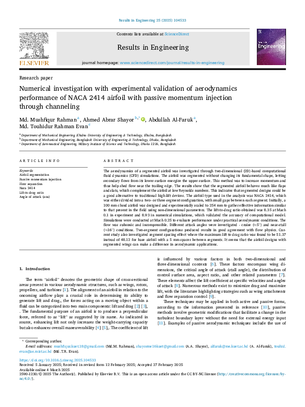(PDF) Numerical investigation with experimental validation of ...