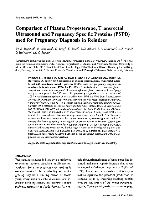 (PDF) Comparison of Plasma Progesterone, Transrectal Ultrasound and ...