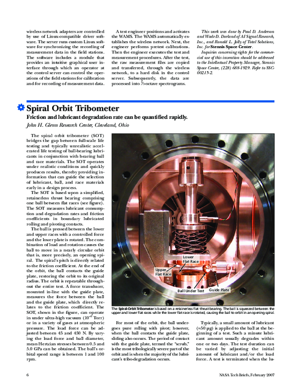 (PDF) Spiral Orbit Tribometer