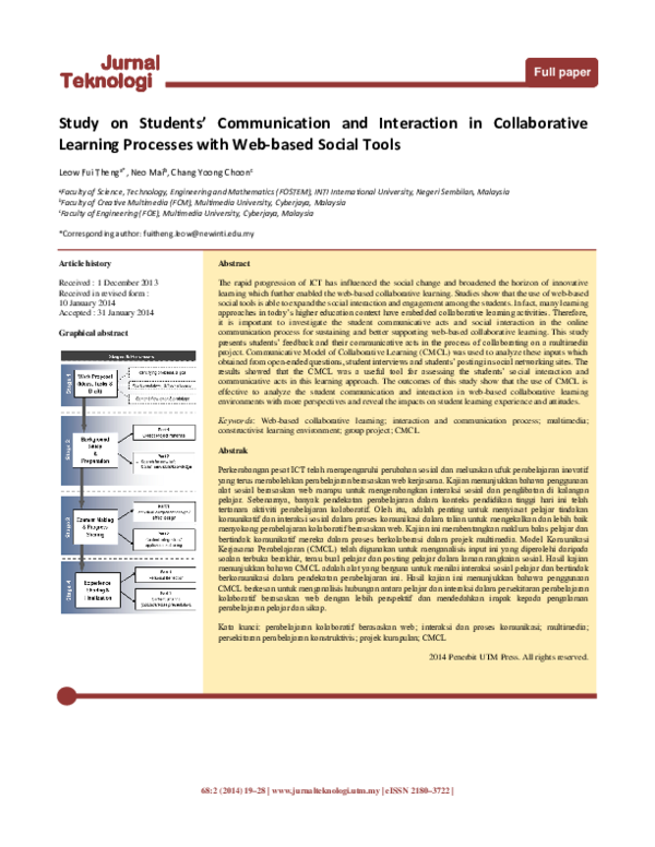 (PDF) Study on Students’ Communication and Interaction in Collaborative ...