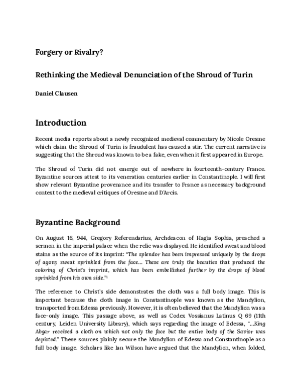 (PDF) Forgery or Rivalry? Rethinking the Medieval Denunciation of the ...
