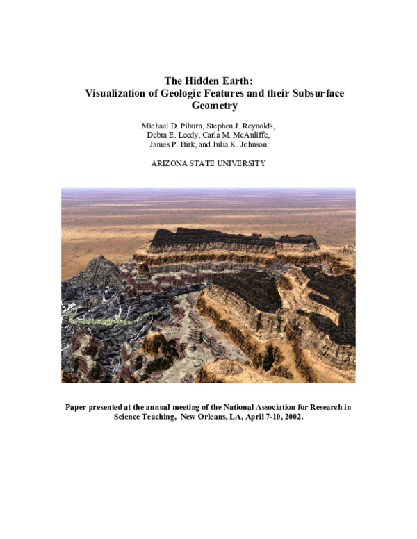 (PDF) The Hidden Earth: Visualization of Geologic Features and Their ...