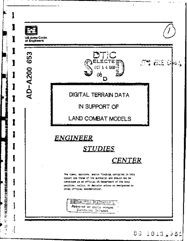 (PDF) Digital Terrain Data in Support of Land Combat Models