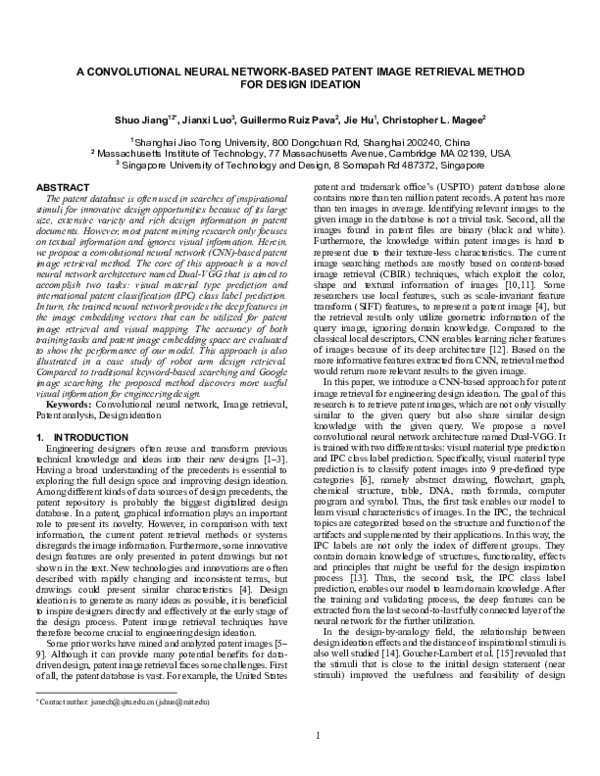 (PDF) A Convolutional Neural Network-Based Patent Image Retrieval ...