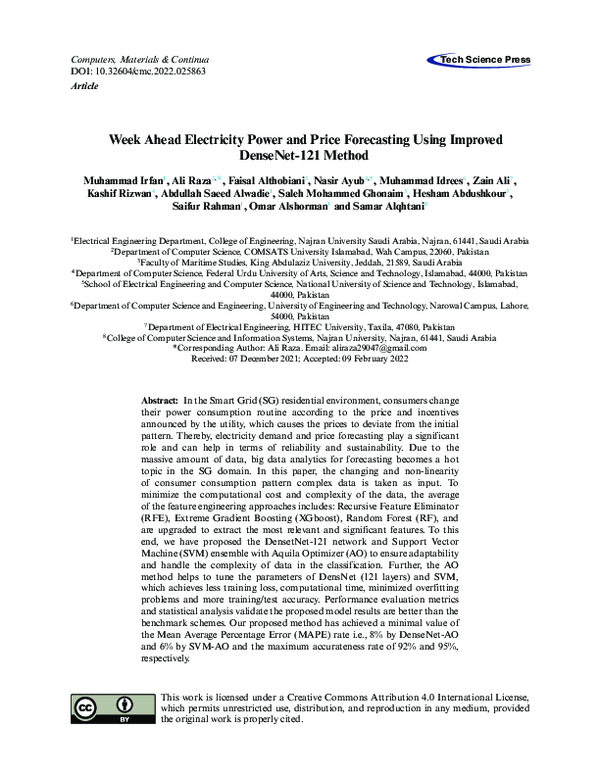 (PDF) Week Ahead Electricity Power and Price Forecasting Using Improved ...