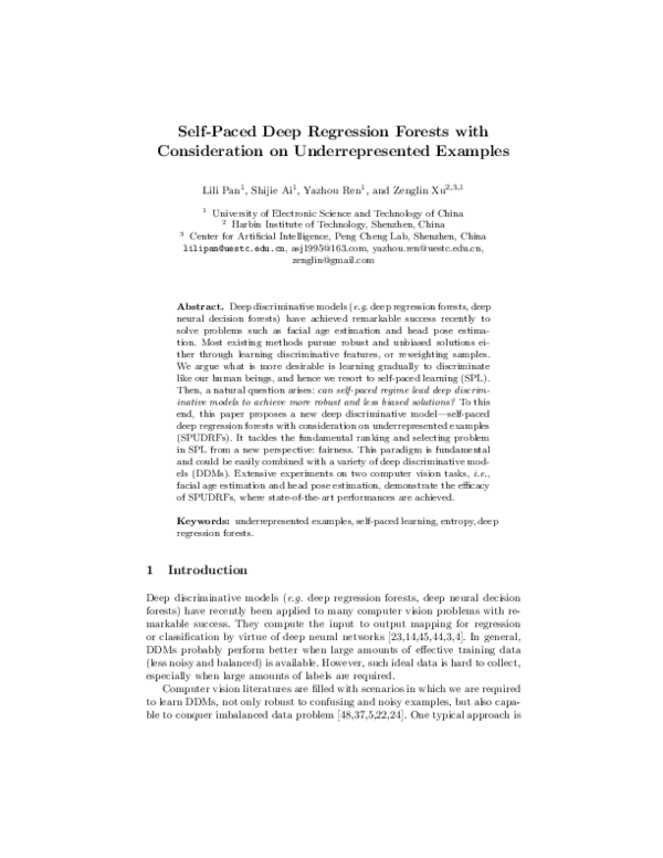 (PDF) Self-Paced Deep Regression Forests with Consideration on ...