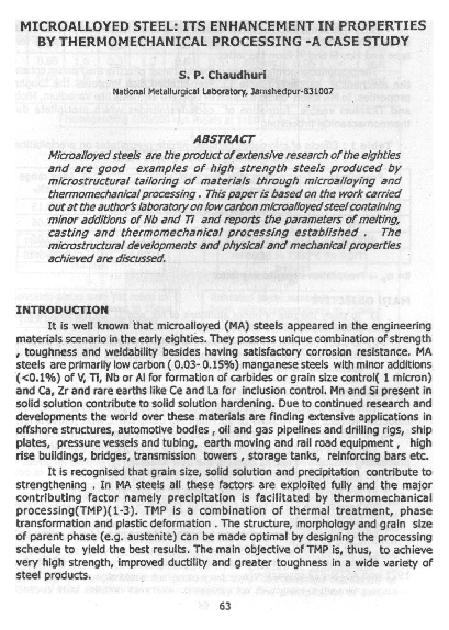 (PDF) Microalloyed Steel: Its Enhancement in Properties by ...