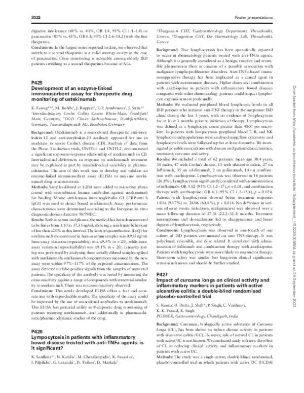 (PDF) P427 Impact of curcuma longa on clinical activity and ...