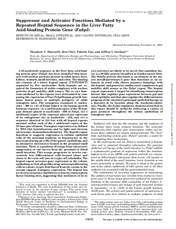 (PDF) Suppressor and Activator Functions Mediated by a Repeated Heptad ...