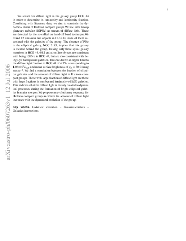 (PDF) (DOI: will be inserted by hand later)