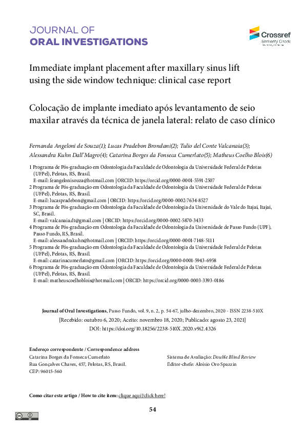 (PDF) Immediate implant placement after maxillary sinus lift using the ...