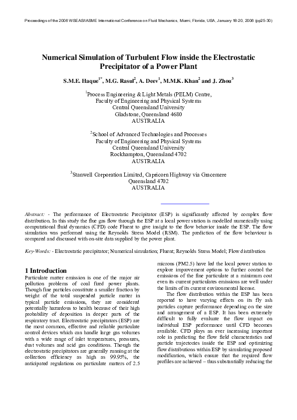 (PDF) Numerical Simulation of Turbulent Flow Inside and Around Covered ...
