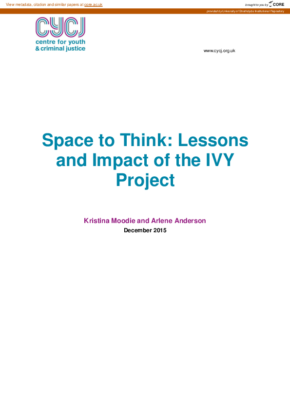 (PDF) Space to Think : Lessons and Impact of the IVY Project