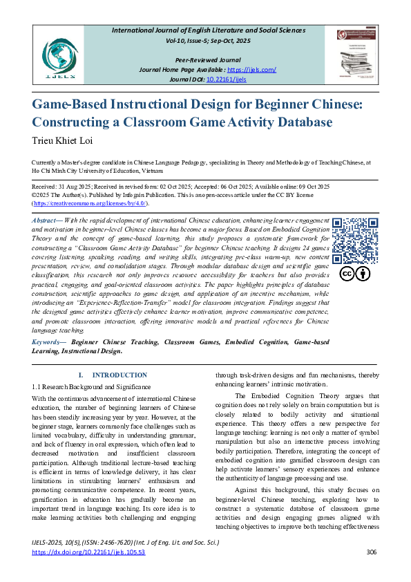 (PDF) Game-Based Instructional Design for Beginner Chinese ...