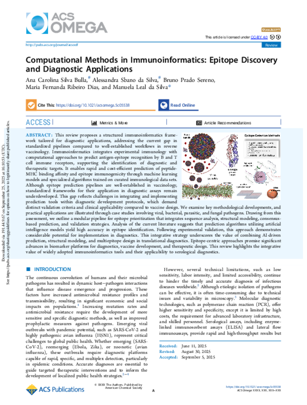 (PDF) Computational Methods in Immunoinformatics: Epitope Discovery and ...