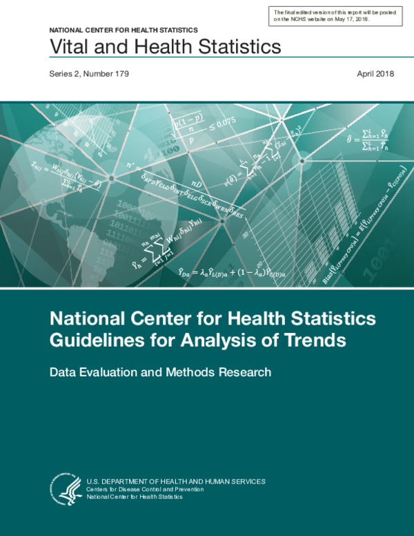 (PDF) National Center for Health Statistics Guidelines for Analysis of ...