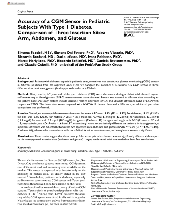 Photo inspiration: Cgm Sensor Accuracy Comparison Reference: Pdf Accuracy Of A Cgm Sensor In Pediatric Subjects With