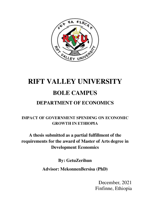 (PDF) IMPACT OF GOVERNMENT SPENDING ON ECONOMIC
