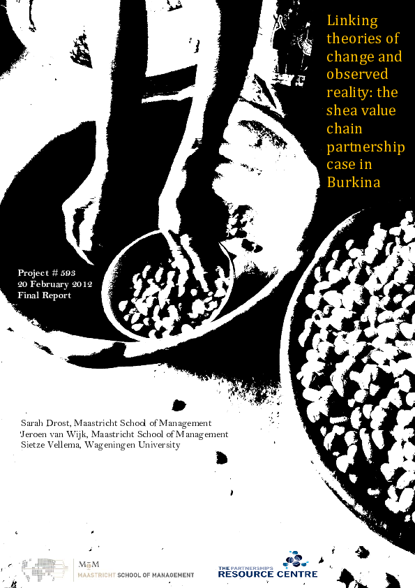 (PDF) Shea case study Burkina Faso
