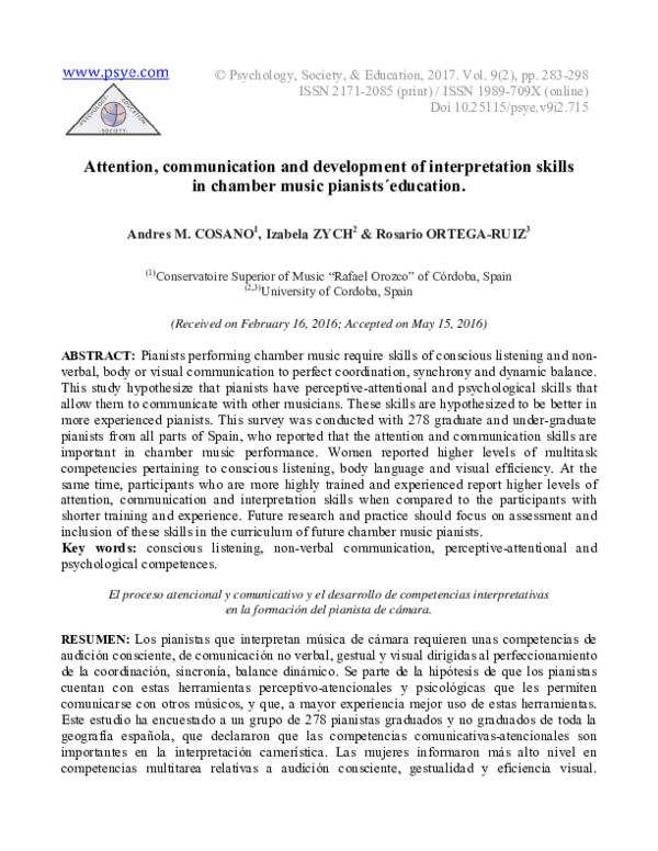 (PDF) Attention, communication and development of interpretation skills ...