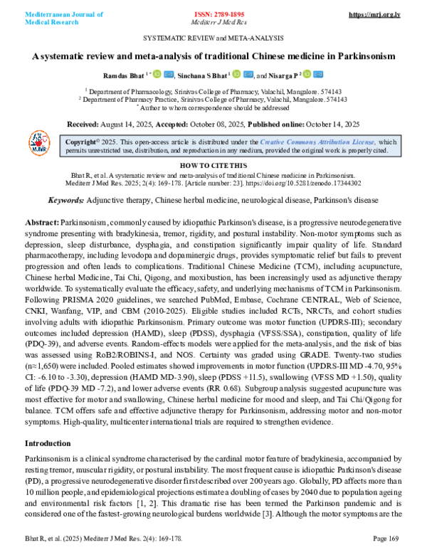 (PDF) A systematic review and meta-analysis of traditional Chinese ...