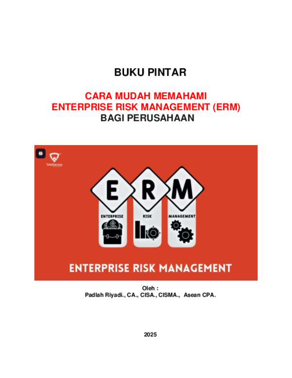 (PDF) BUKU PINTAR CARA MUDAH MEMAHAMI ENTERPRISE RISK MANAGEMENT (ERM ...
