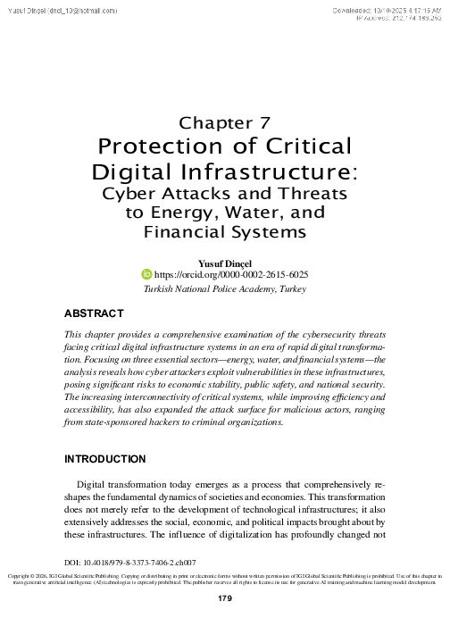 (PDF) Protection of Critical Digital Infrastructure: Cyber Attacks and ...