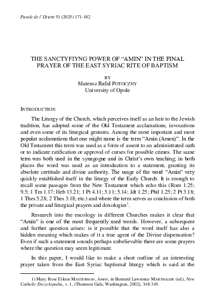 (PDF) The Sanctyfiyng power of 