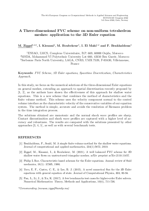 (PDF) A three-dimensional FVC scheme on non-uniform tetrahedron meshes ...