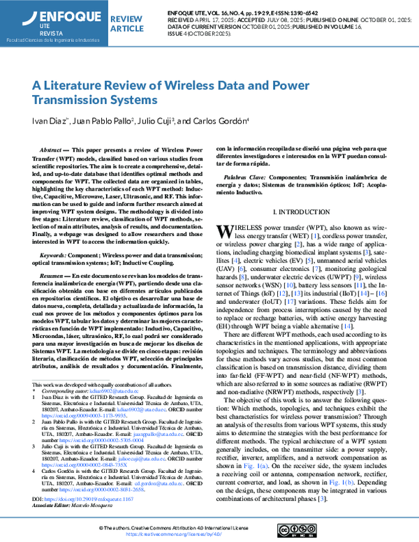 (PDF) A Literature Review of Wireless Data and Power Transmission Systems