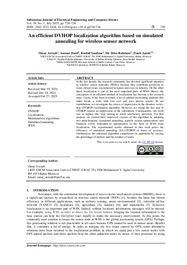 (PDF) An efficient DVHOP localization algorithm based on simulated ...