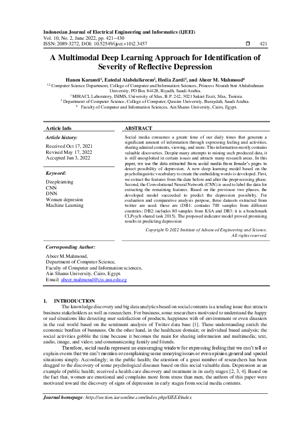 (PDF) A Multimodal Deep Learning Approach for Identification of ...