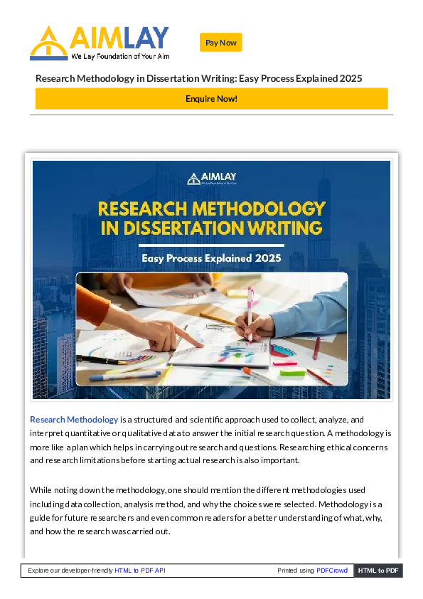 (PDF) Research Methodology in Dissertation Writing: Easy Process ...