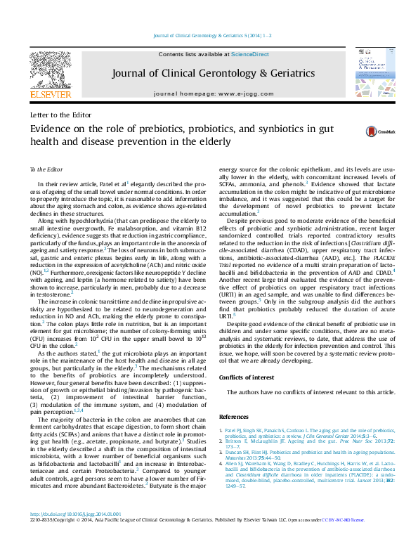 (PDF) Evidence on the role of prebiotics, probiotics, and synbiotics in ...