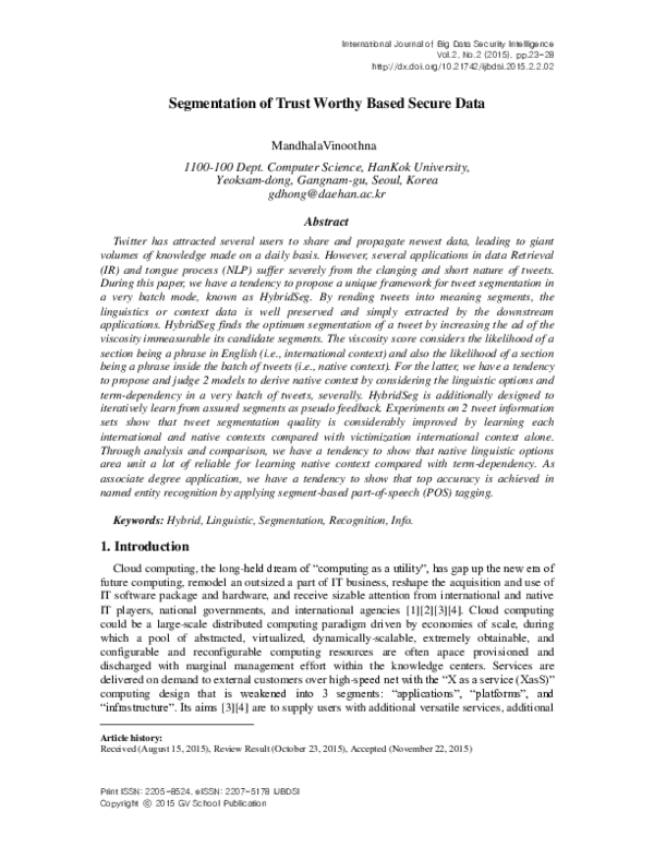 (PDF) A Hybrid Approach for Network Intrusion Detection