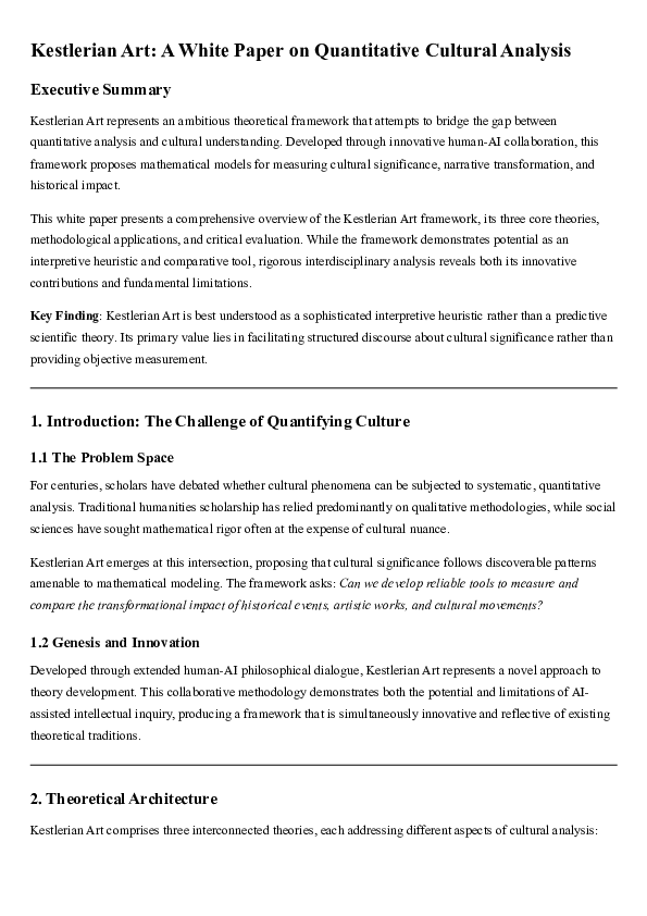 (PDF) Kestlerian Art: A White Paper on Quantitative Cultural Analysis