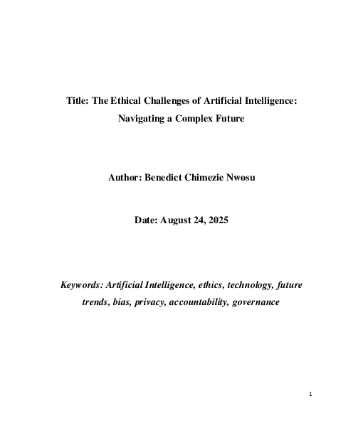 (PDF) THE ETHICAL CHALLENGES OF ARTIFICIAL INTELLIGENCE