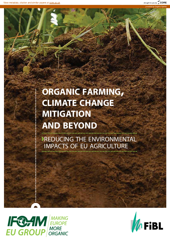 (PDF) Organic Farming, Climate Change Mitigation and Beyond. Reducing ...